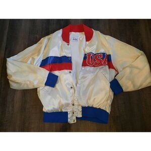 Vintage Speedline usa Satin Varsity Jacket Mens Size xLarge